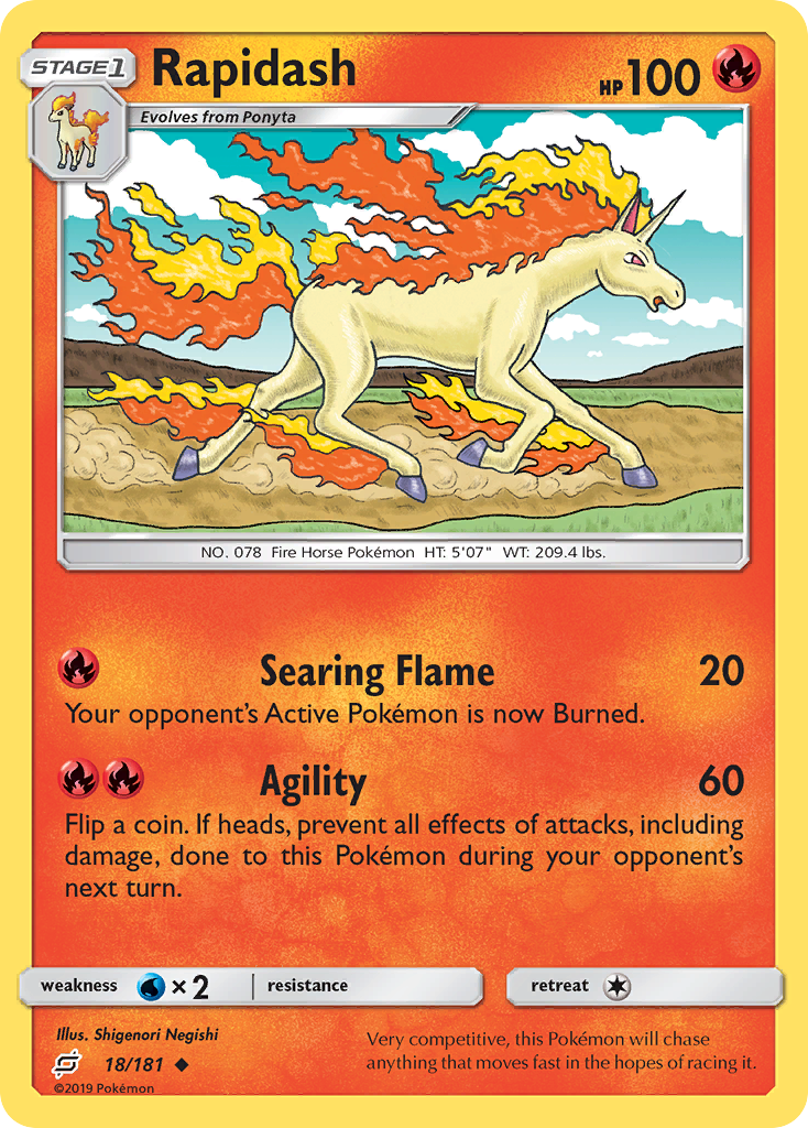 Rapidash (18/181) [Sun & Moon: Team Up] | Exor Games New Glasgow