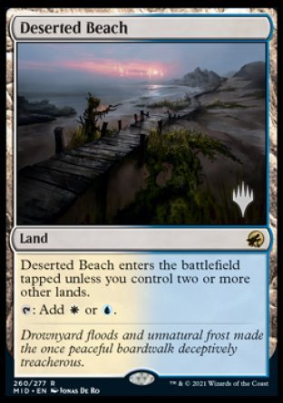 Deserted Beach (Promo Pack) [Innistrad: Midnight Hunt Promos] | Exor Games New Glasgow