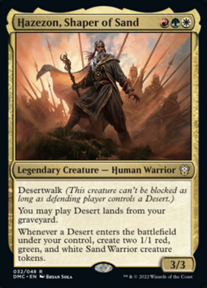 Hazezon, Shaper of Sand [Dominaria United Commander] | Exor Games New Glasgow