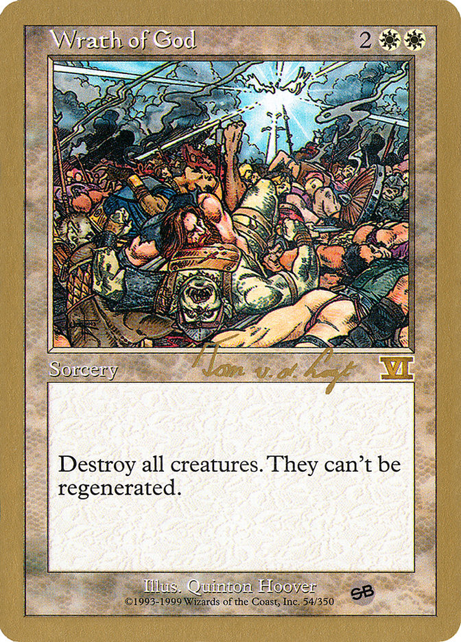 Wrath of God (Tom van de Logt) (SB) [World Championship Decks 2000] | Exor Games New Glasgow