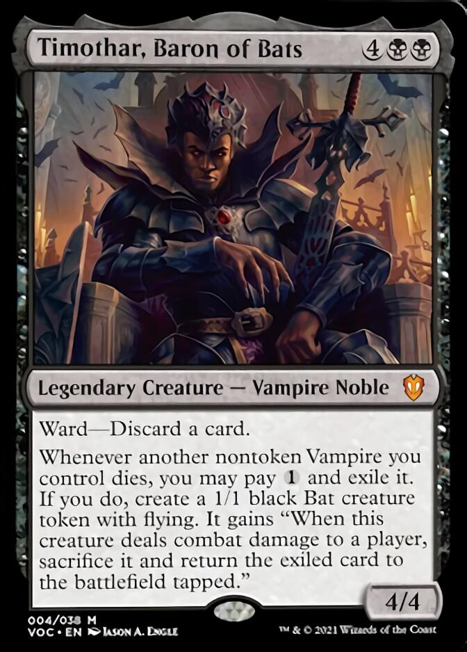 Timothar, Baron of Bats [Innistrad: Crimson Vow Commander] | Exor Games New Glasgow