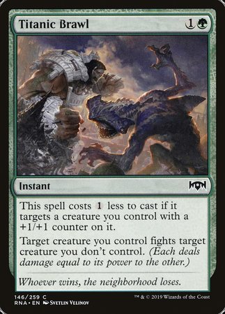 Titanic Brawl [Ravnica Allegiance] | Exor Games New Glasgow