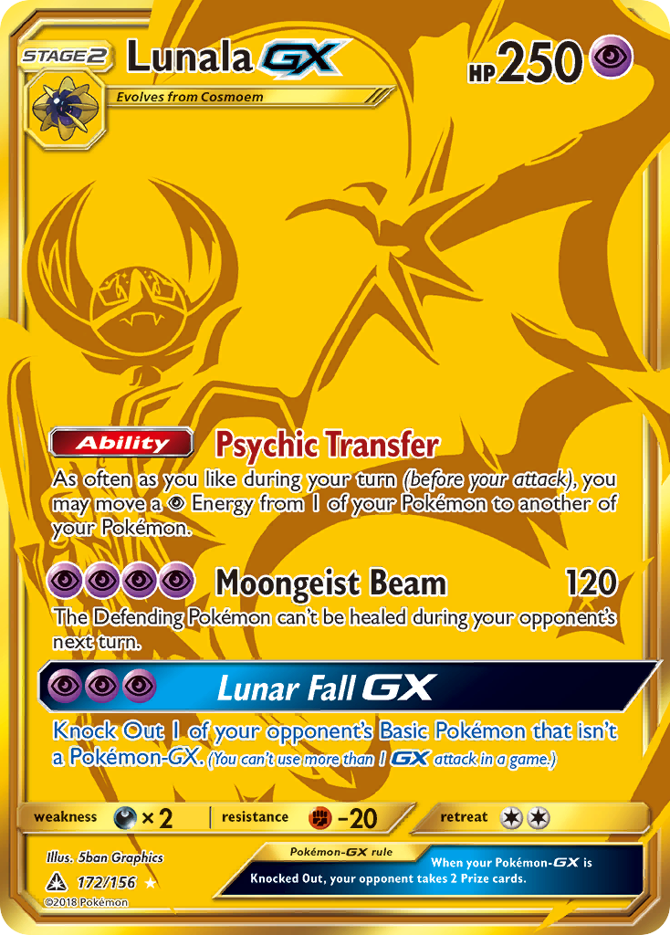 Lunala GX (172/156) [Sun & Moon: Ultra Prism] | Exor Games New Glasgow