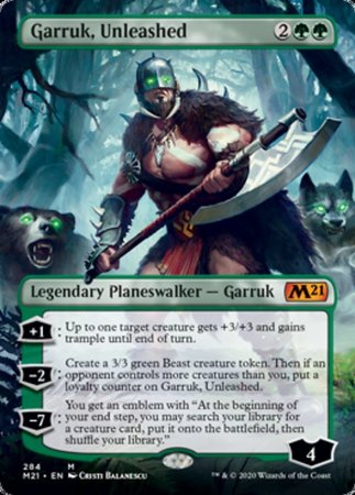 Garruk, Unleashed (Borderless) [Core Set 2021] | Exor Games New Glasgow