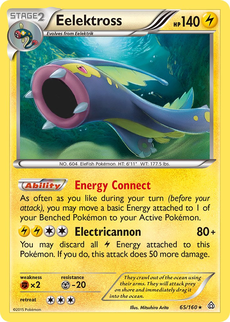 Eelektross (65/160) (Cosmos Holo) (Blister Exclusive) [XY: Primal Clash] | Exor Games New Glasgow