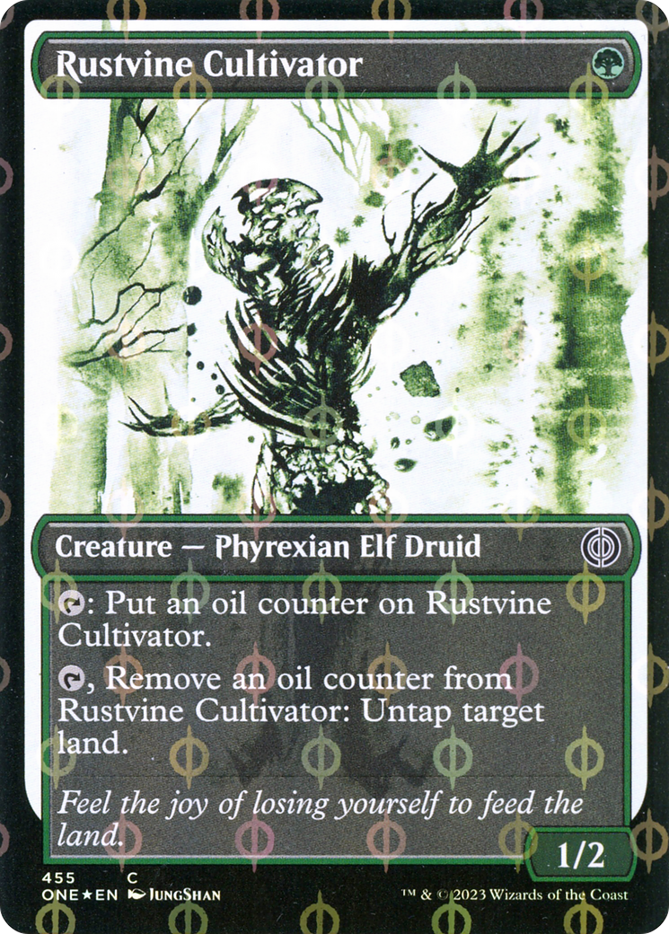 Rustvine Cultivator (Showcase Ichor Step-and-Compleat Foil) [Phyrexia: All Will Be One] | Exor Games New Glasgow