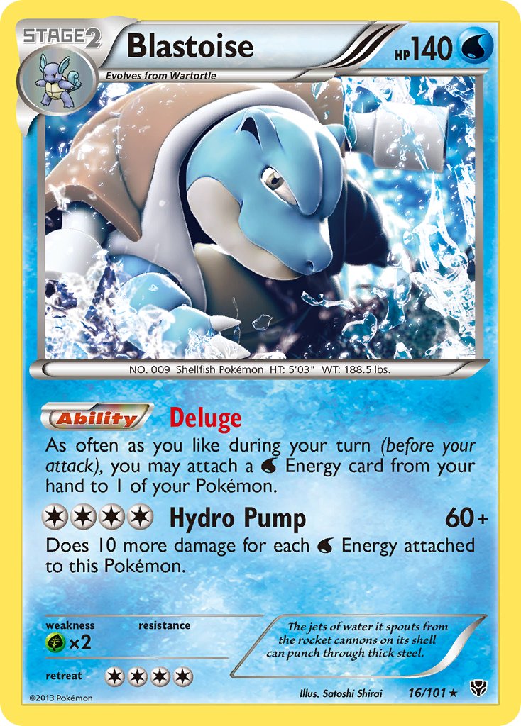 Blastoise (16/101) (Cosmos Holo) (Blister Exclusive) [Black & White: Plasma Blast] | Exor Games New Glasgow