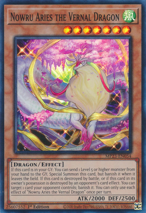 Nowru Aries the Vernal Dragon [MP23-EN054] Super Rare | Exor Games New Glasgow