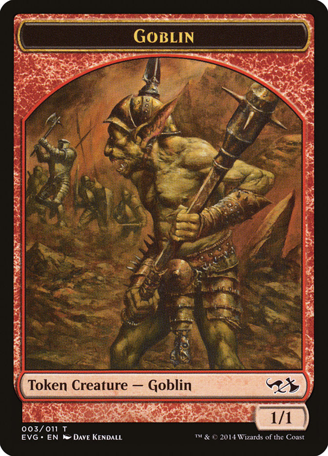 Goblin Token (Elves vs. Goblins) [Duel Decks Anthology Tokens] | Exor Games New Glasgow