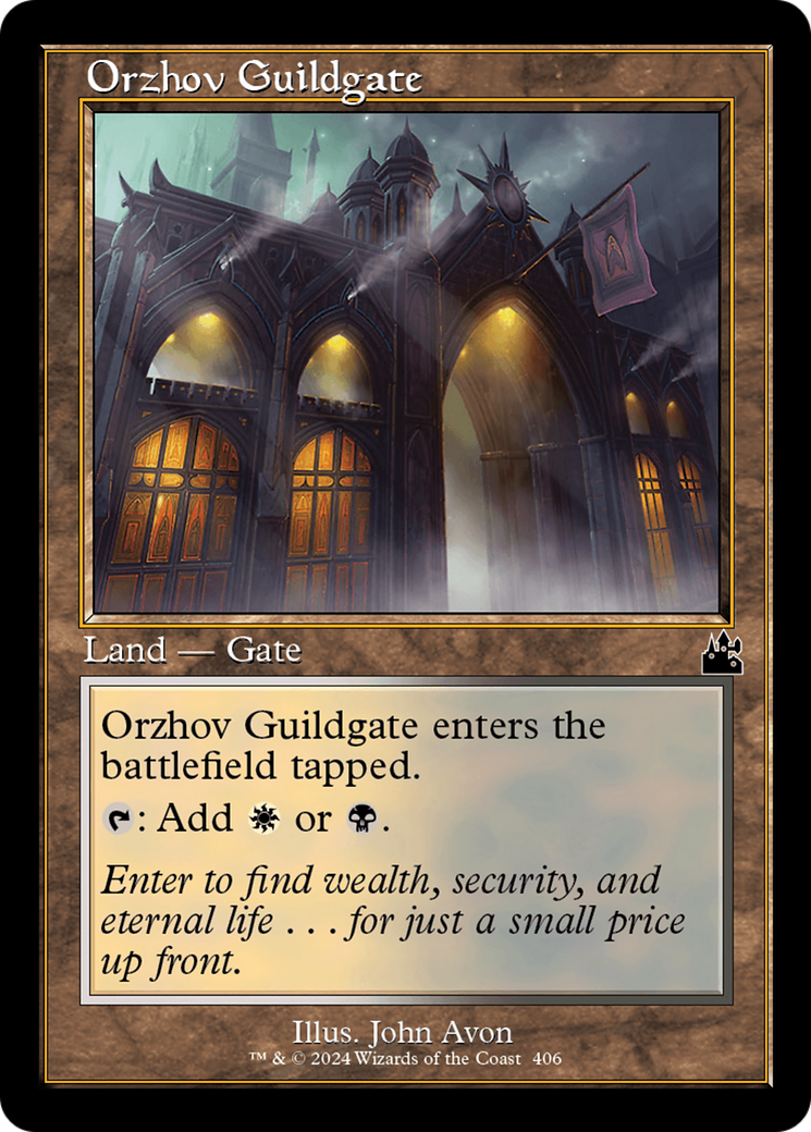 Orzhov Guildgate (Retro Frame) [Ravnica Remastered] | Exor Games New Glasgow