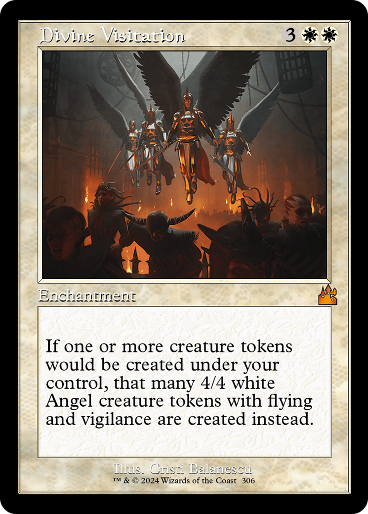 Divine Visitation (Retro Frame) [Ravnica Remastered] | Exor Games New Glasgow