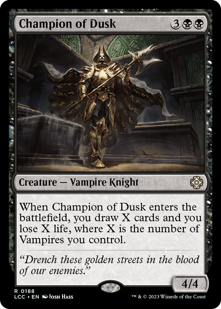 Champion of Dusk [The Lost Caverns of Ixalan Commander] | Exor Games New Glasgow