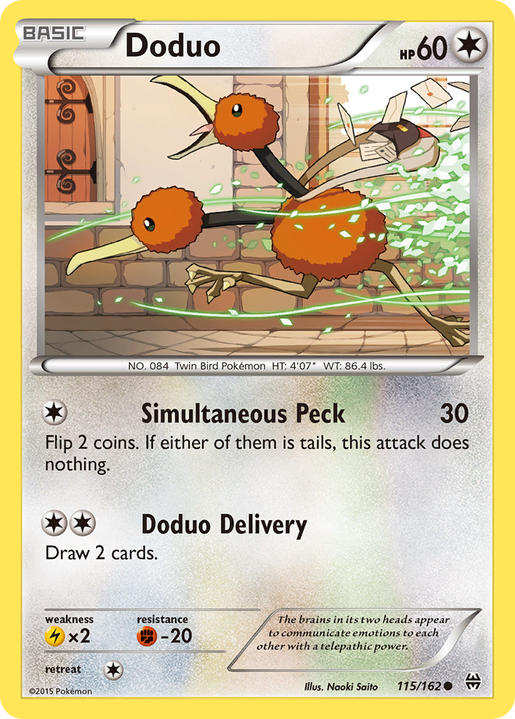 Doduo (115/162) [XY: BREAKthrough] | Exor Games New Glasgow