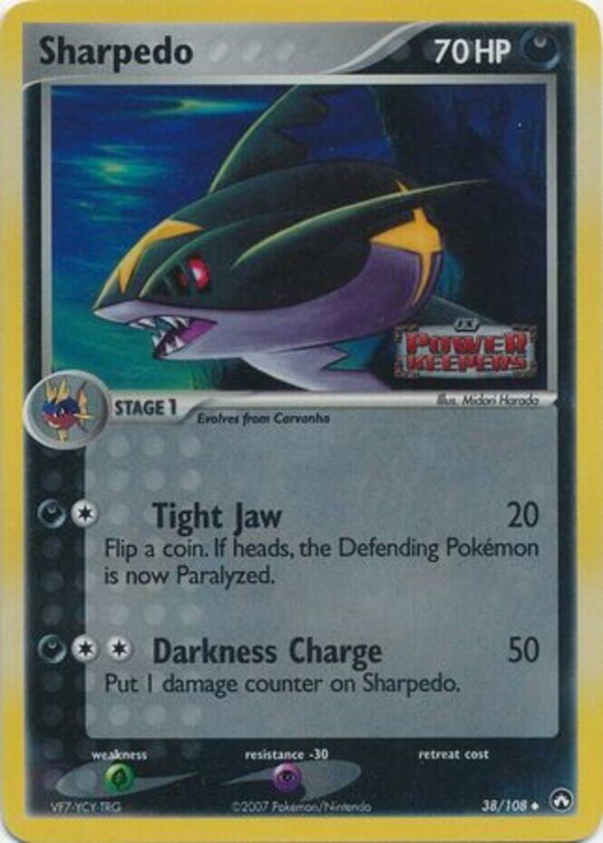 Sharpedo (38/108) (Stamped) [EX: Power Keepers] | Exor Games New Glasgow