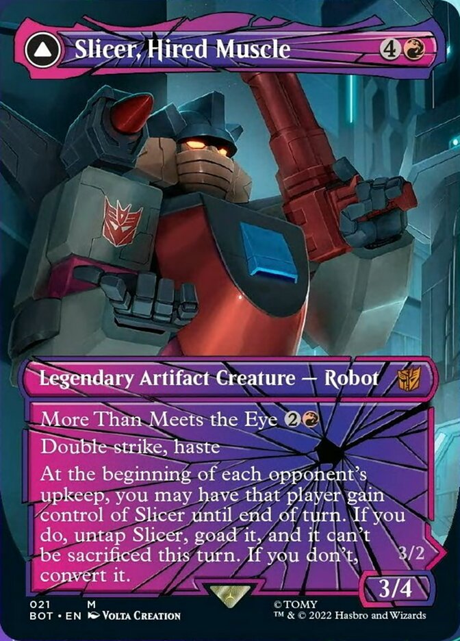 Slicer, Hired Muscle // Slicer, High-Speed Antagonist (Shattered Glass) [Universes Beyond: Transformers] | Exor Games New Glasgow