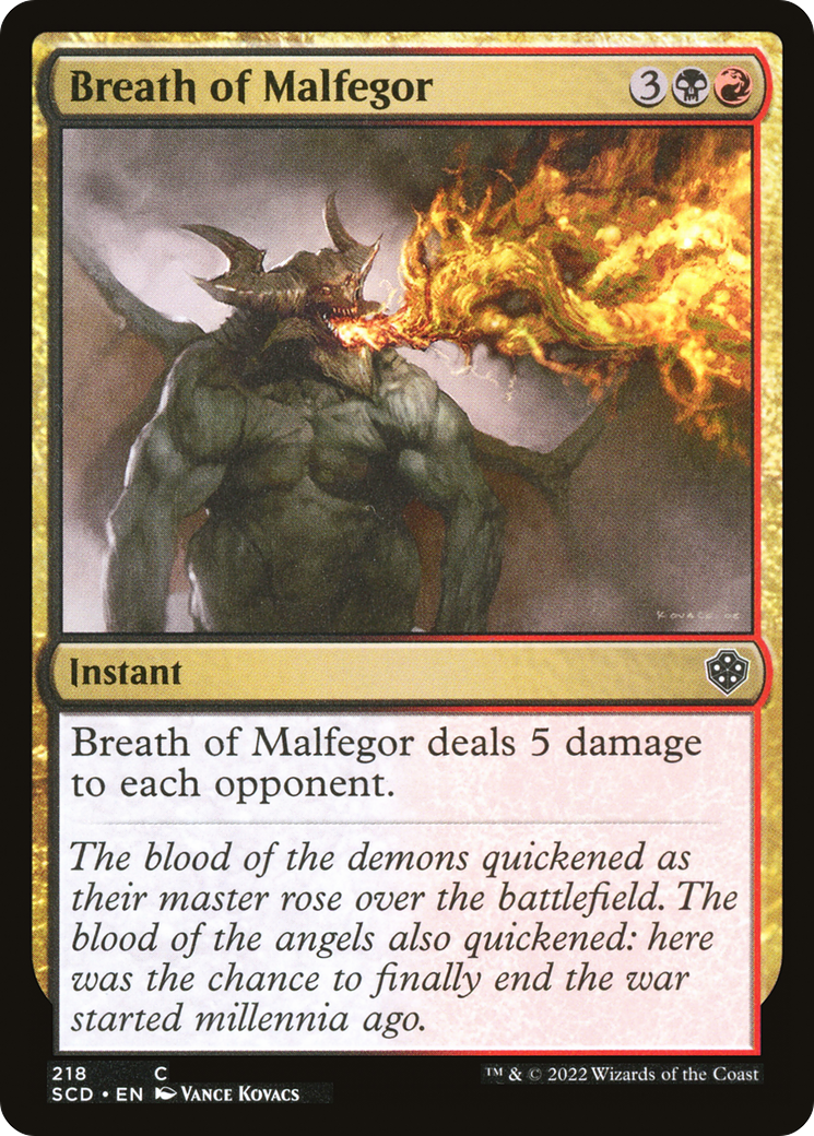 Breath of Malfegor [Starter Commander Decks] | Exor Games New Glasgow