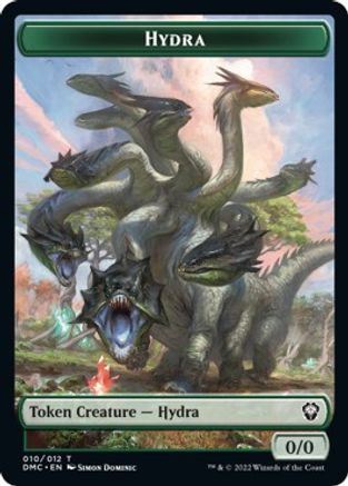 Snake // Hydra Double-sided Token [Dominaria United Commander Tokens] | Exor Games New Glasgow