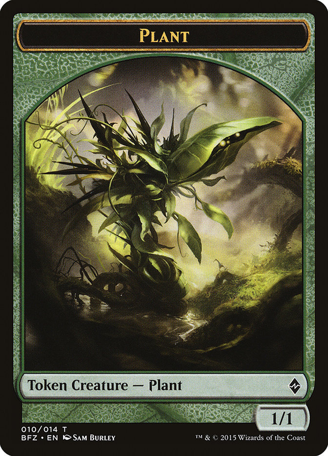 Plant [Battle for Zendikar Tokens] | Exor Games New Glasgow