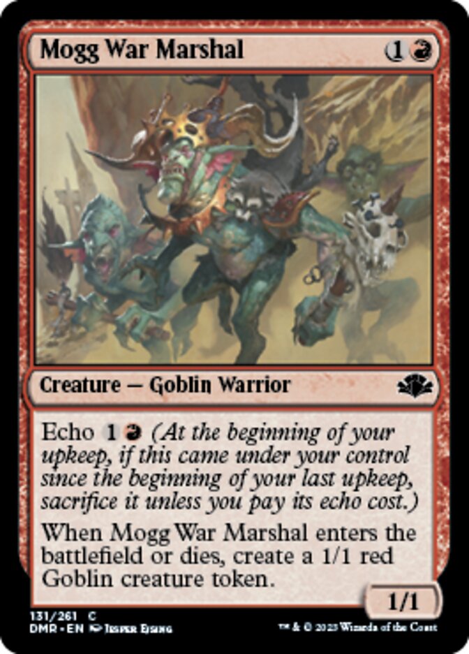 Mogg War Marshal [Dominaria Remastered] | Exor Games New Glasgow