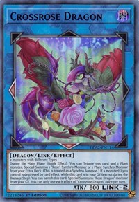 Crossrose Dragon (Blue) [LDS2-EN114] Ultra Rare | Exor Games New Glasgow