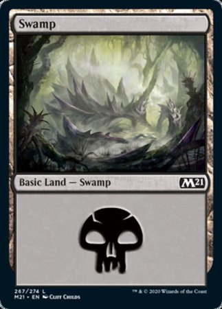 Swamp (267) [Core Set 2021] | Exor Games New Glasgow