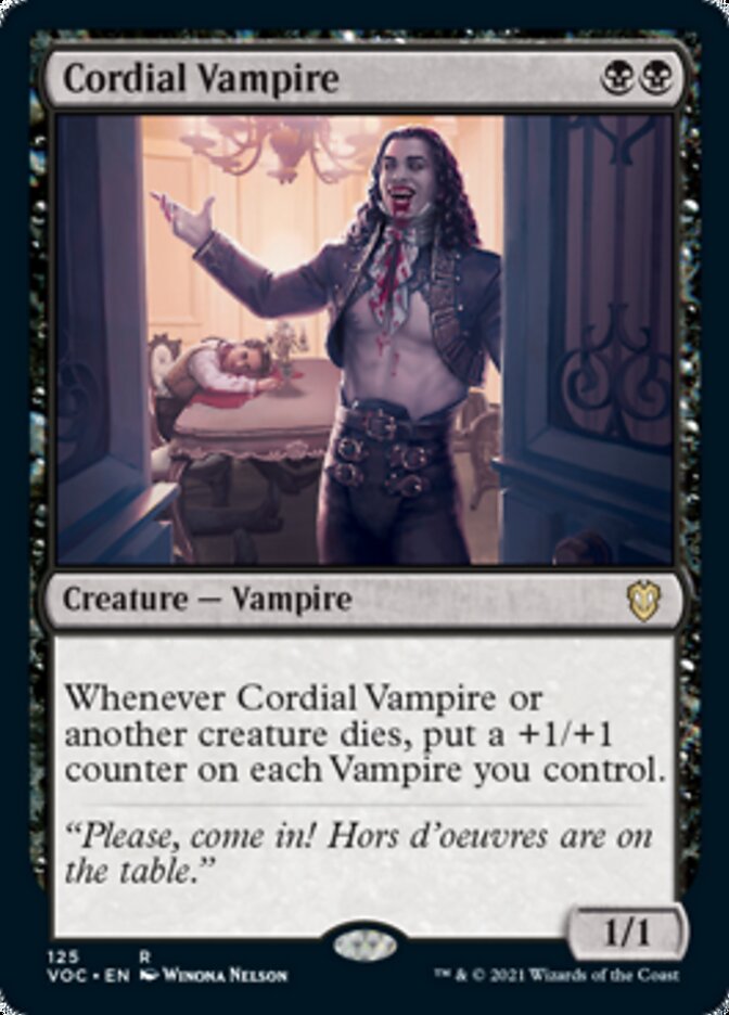 Cordial Vampire [Innistrad: Crimson Vow Commander] | Exor Games New Glasgow