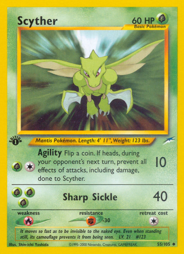 Scyther (55/105) [Neo Destiny 1st Edition] | Exor Games New Glasgow