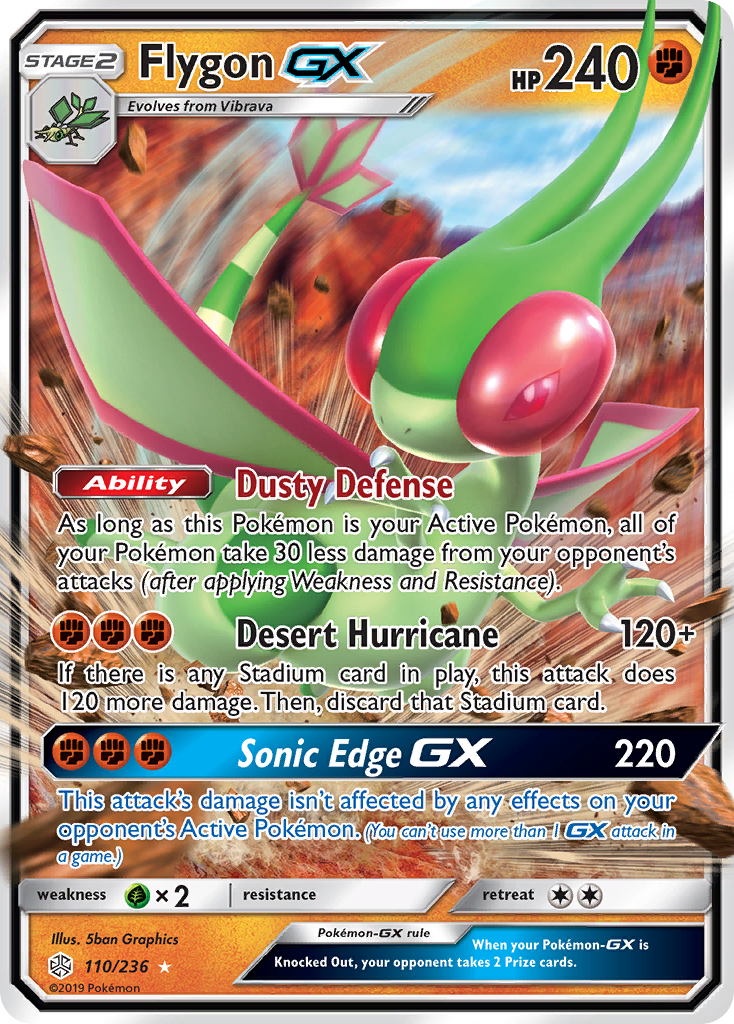 Flygon GX (110/236) [Sun & Moon: Cosmic Eclipse] | Exor Games New Glasgow