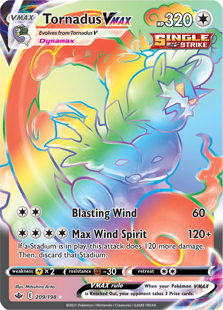 Tornadus VMAX (209/198) [Sword & Shield: Chilling Reign] | Exor Games New Glasgow