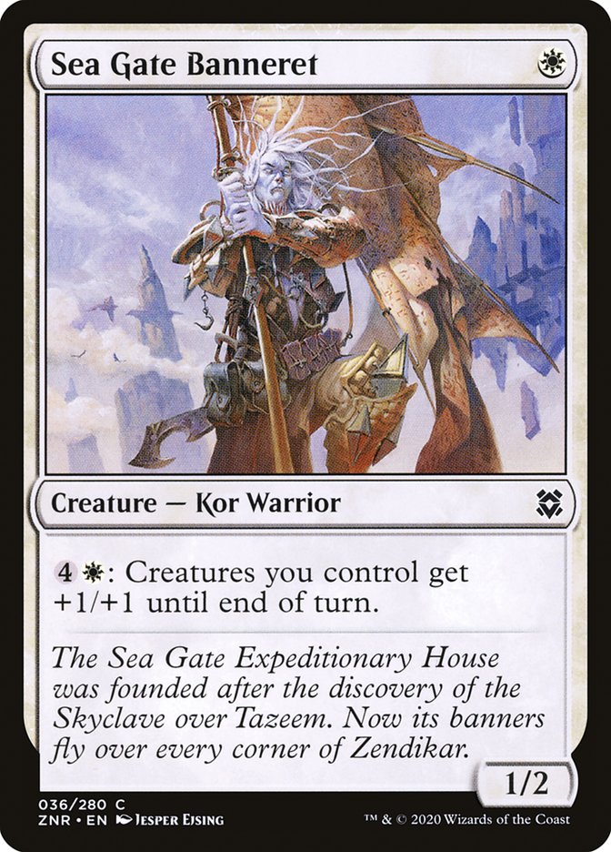 Sea Gate Banneret [Zendikar Rising] | Exor Games New Glasgow