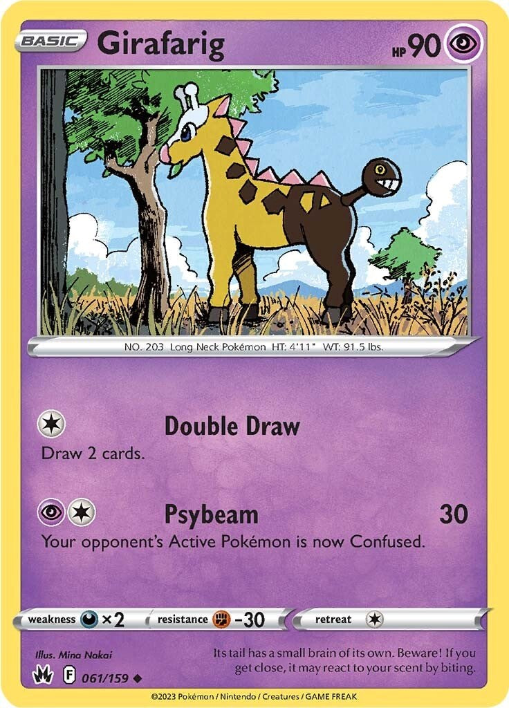 Girafarig (061/159) [Sword & Shield: Crown Zenith] | Exor Games New Glasgow