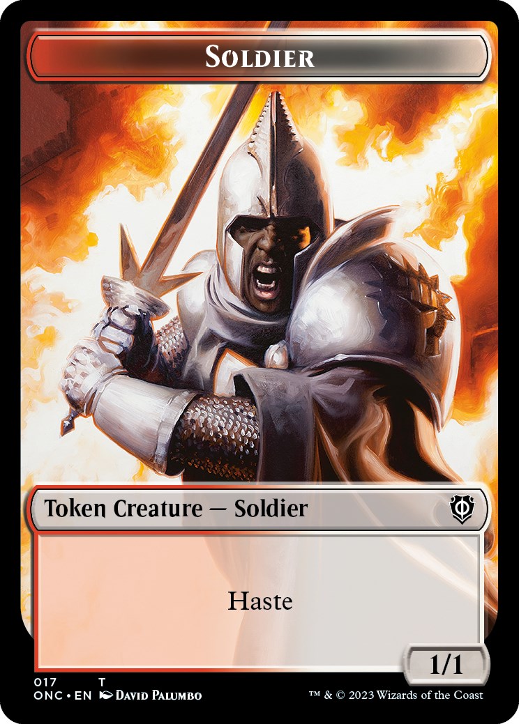 Soldier (017) // Eldrazi Double-Sided Token [Phyrexia: All Will Be One Commander Tokens] | Exor Games New Glasgow