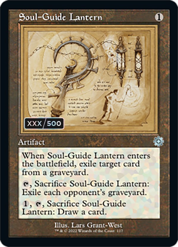 Soul-Guide Lantern (Retro Schematic) (Serial Numbered) [The Brothers' War Retro Artifacts] | Exor Games New Glasgow