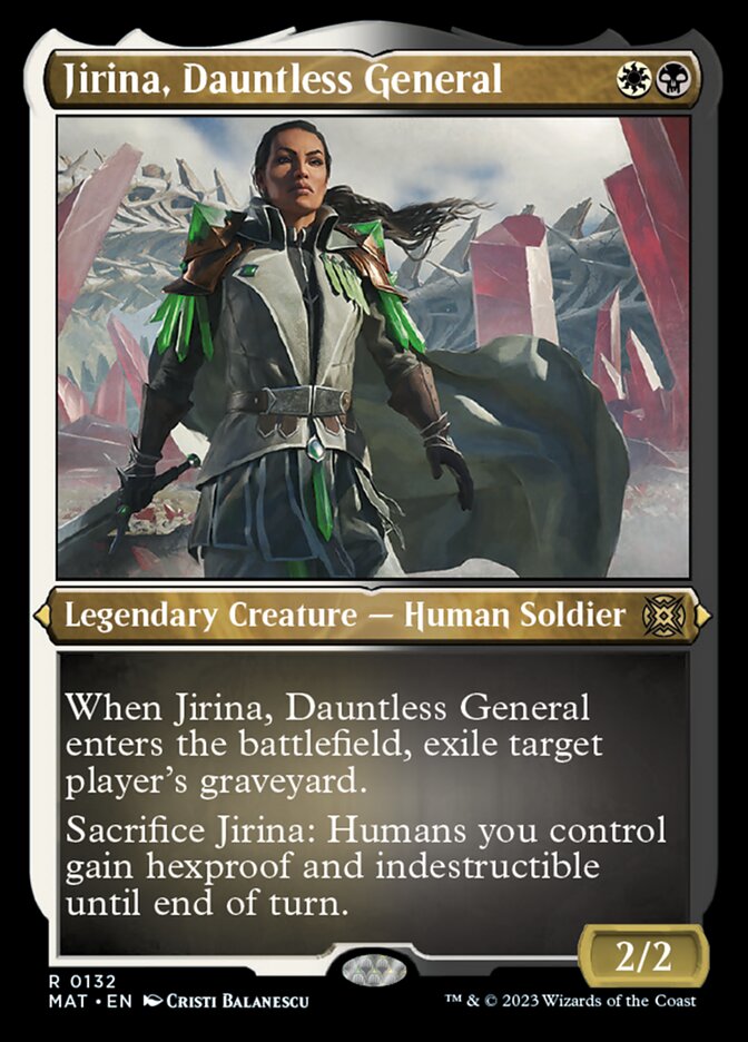 Jirina, Dauntless General (Foil Etched) [March of the Machine: The Aftermath] | Exor Games New Glasgow