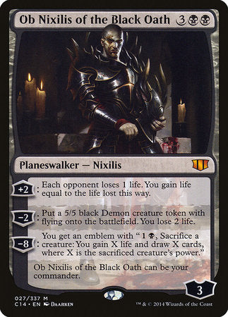 Ob Nixilis of the Black Oath [Commander 2014] | Exor Games New Glasgow