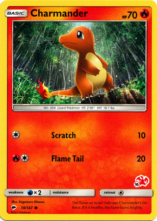 Charmander (18/147) (Charizard Stamp #16) [Battle Academy 2020] | Exor Games New Glasgow