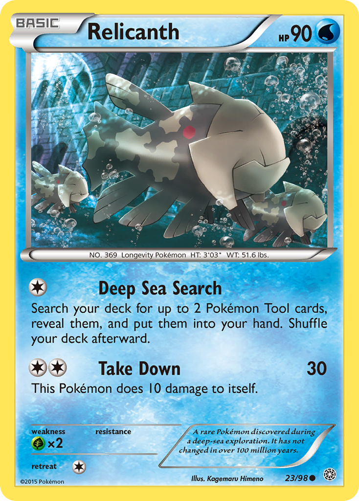 Relicanth (23/98) [XY: Ancient Origins] | Exor Games New Glasgow