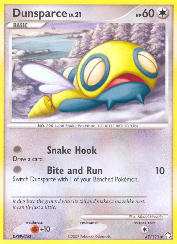 Dunsparce (47/123) [Diamond & Pearl: Mysterious Treasures] | Exor Games New Glasgow