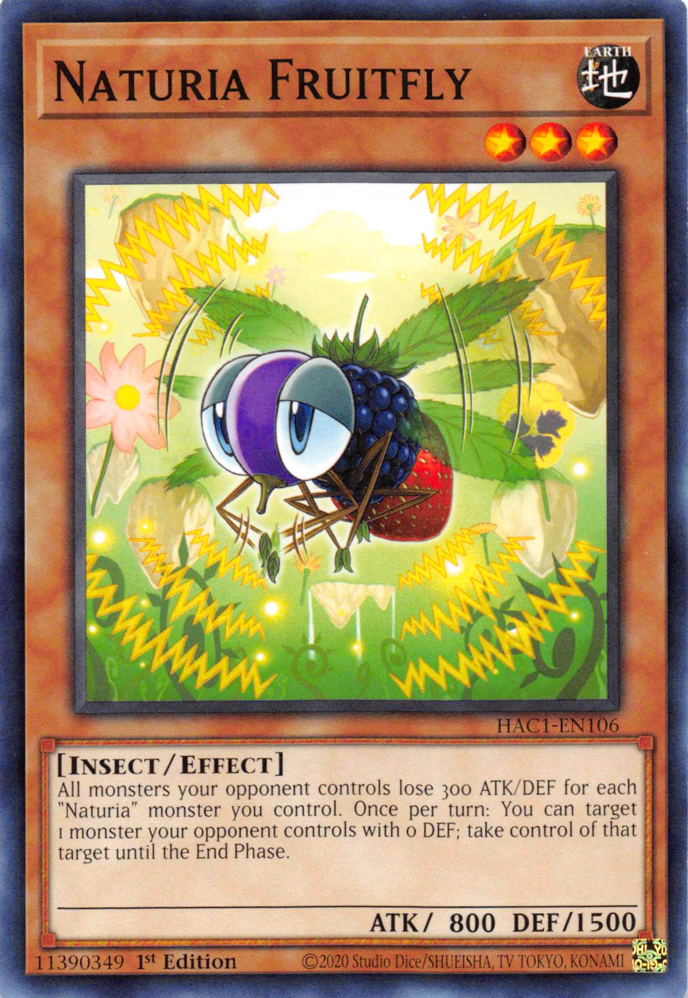 Naturia Fruitfly [HAC1-EN106] Common | Exor Games New Glasgow