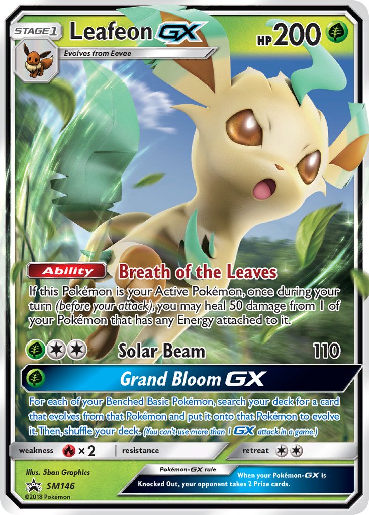 Leafeon GX (SM146) [Sun & Moon: Black Star Promos] | Exor Games New Glasgow