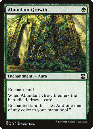 Abundant Growth [Eternal Masters] | Exor Games New Glasgow