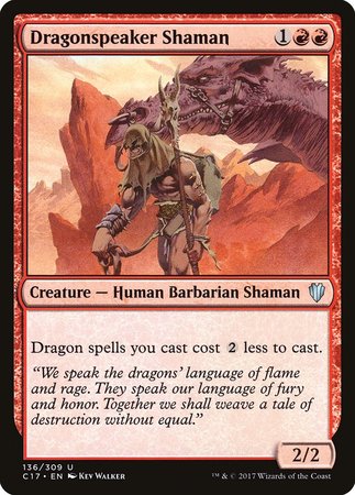 Dragonspeaker Shaman [Commander 2017] | Exor Games New Glasgow