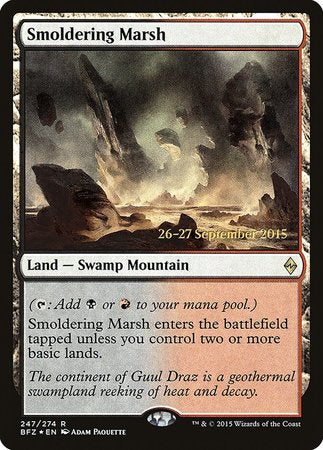 Smoldering Marsh [Battle for Zendikar Promos] | Exor Games New Glasgow