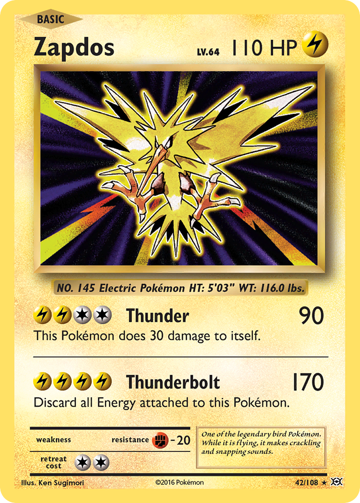 Zapdos (42/108) [XY: Evolutions] | Exor Games New Glasgow