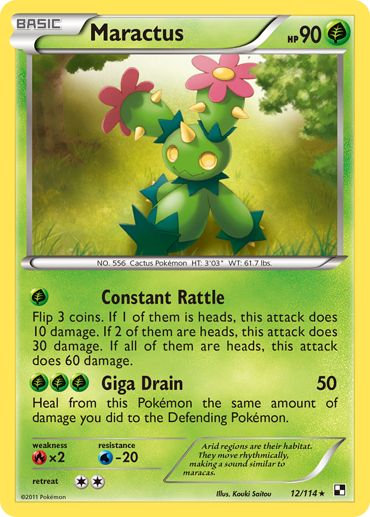 Maractus (12/114) [Black & White: Base Set] | Exor Games New Glasgow