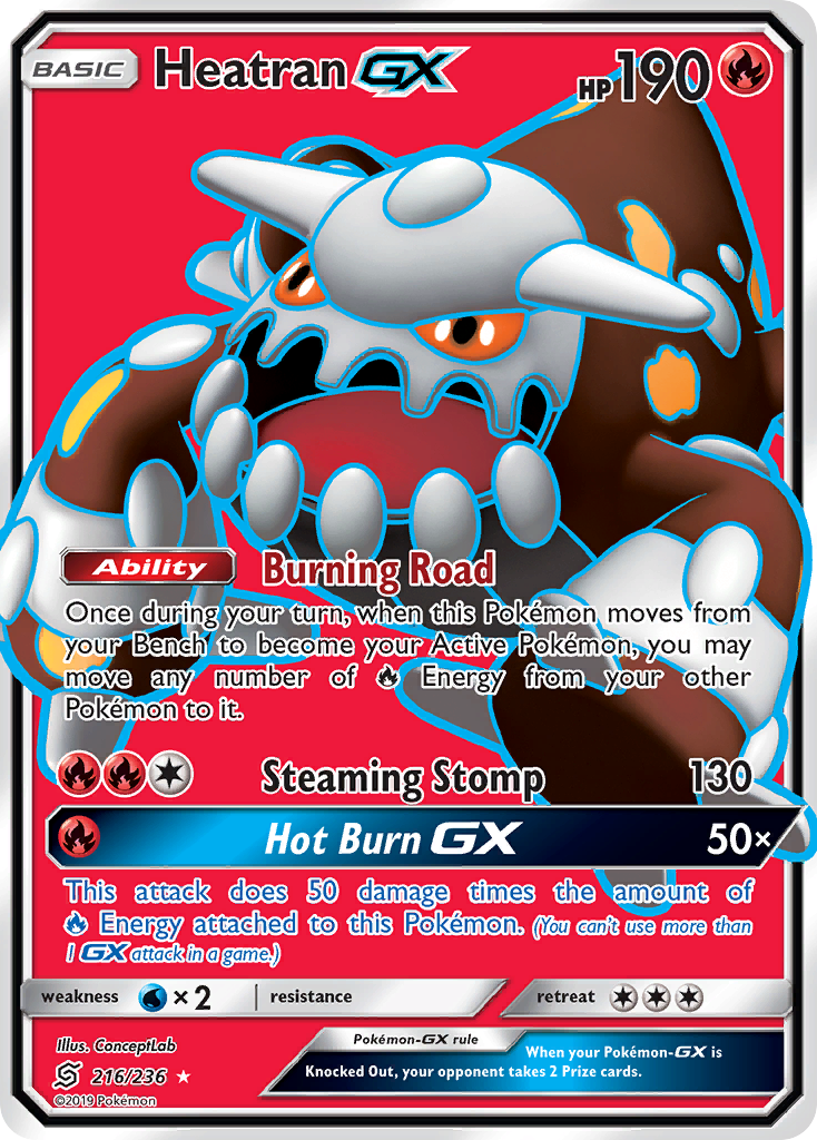 Heatran GX (216/236) [Sun & Moon: Unified Minds] | Exor Games New Glasgow