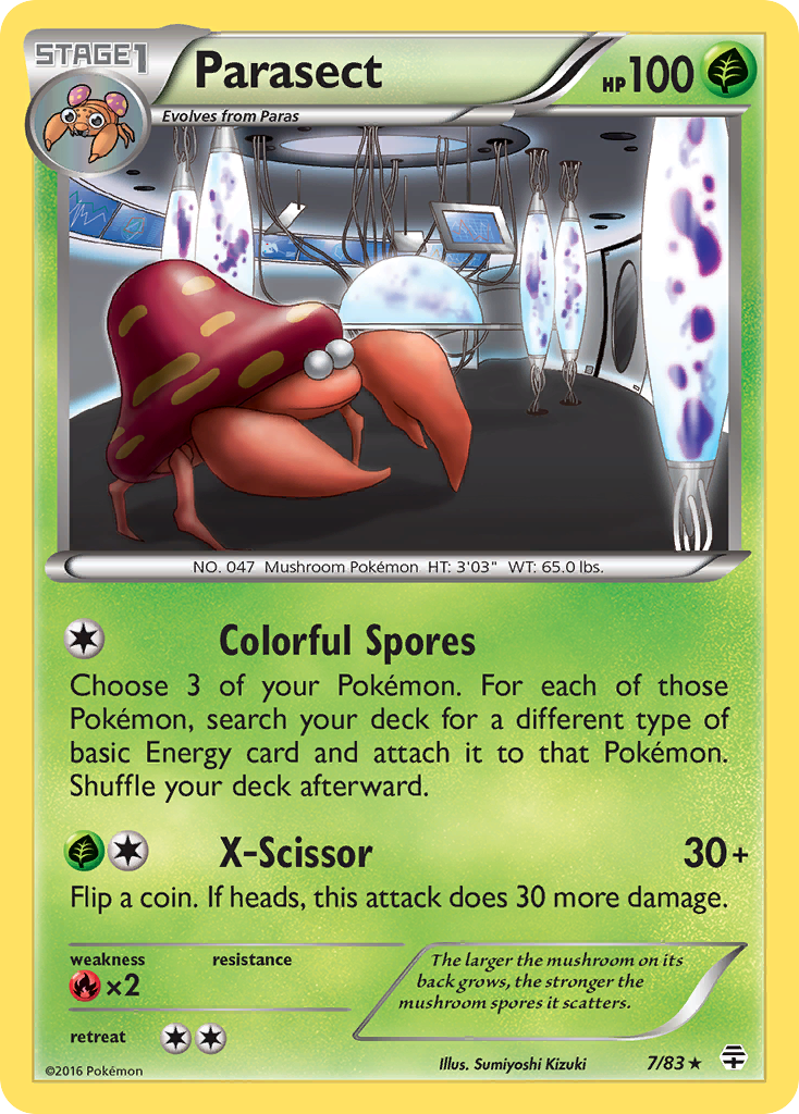 Parasect (7/83) [XY: Generations] | Exor Games New Glasgow