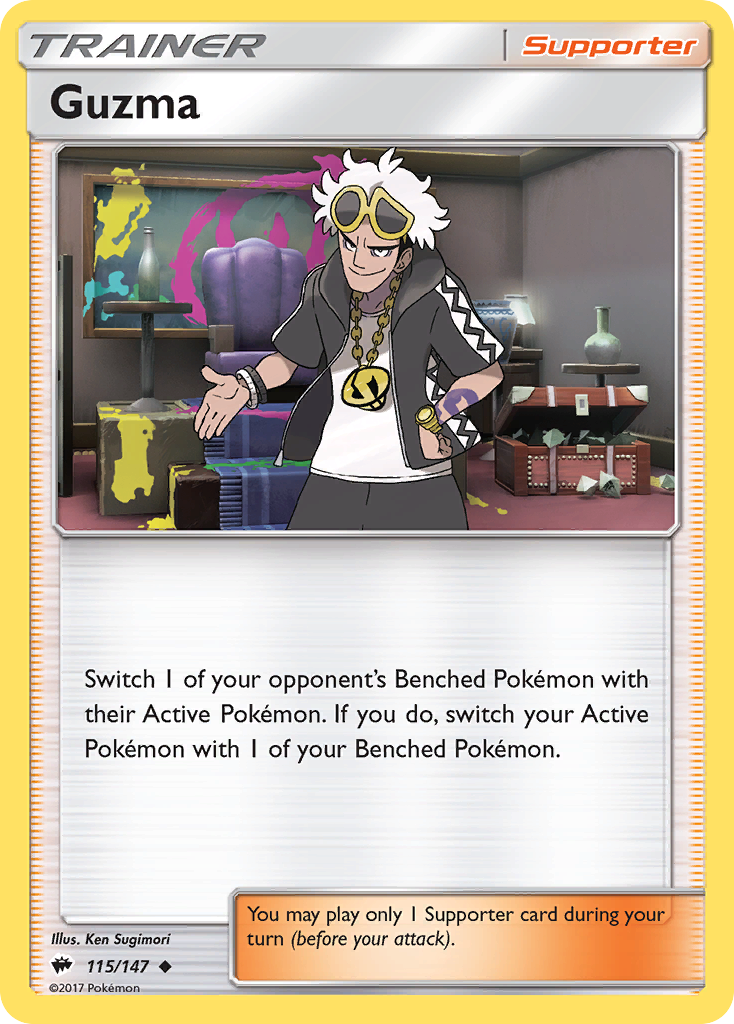 Guzma (115/147) [Sun & Moon: Burning Shadows] | Exor Games New Glasgow