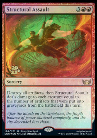 Structural Assault [Streets of New Capenna Prerelease Promos] | Exor Games New Glasgow