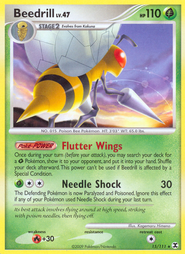 Beedrill (15/111) [Platinum: Rising Rivals] | Exor Games New Glasgow